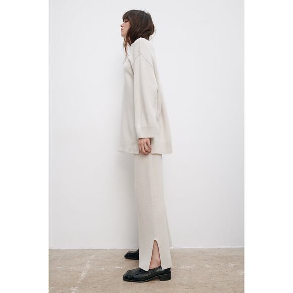 Zara Oversized Neutral Sweater Top - Picture 6 of 6